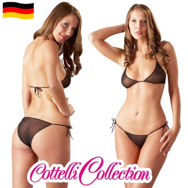 Tüll bikini – fekete 2